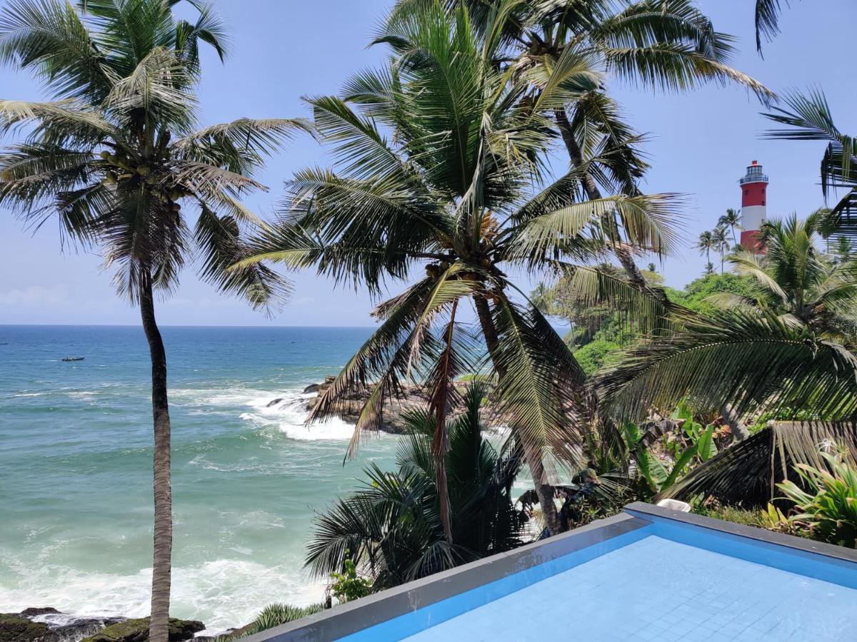 Rockholm At The Light House Beach Kovalam Exteriör bild